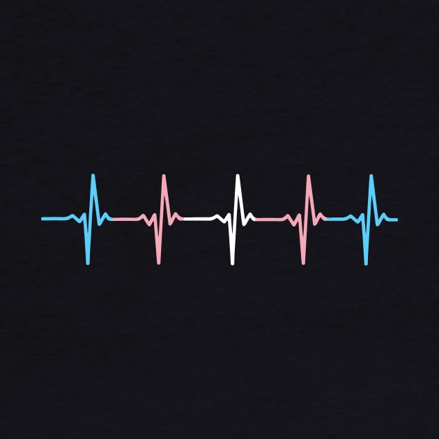 Transgender Pride Heartbeat Pulse by thingsandthings